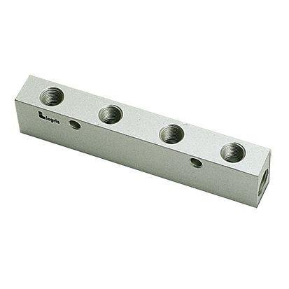 3311 10 13 03 | VERDEELBLOK ALUM   BSP INW  CIL /METR - C1 : G1/4 - C2 : G1/8