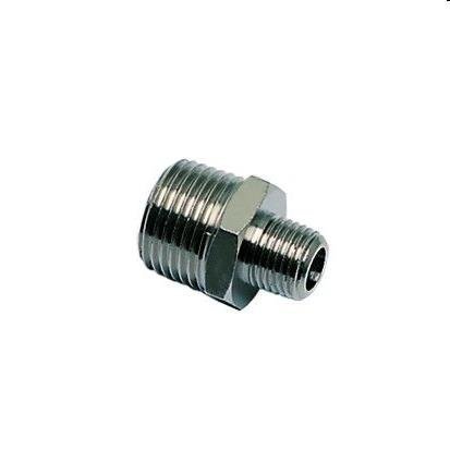 0900 10 13 | DUBBELNIPPEL, UITW /UITW  BSP CON - MES VERN - C1: R1/8 - C2: R1/4