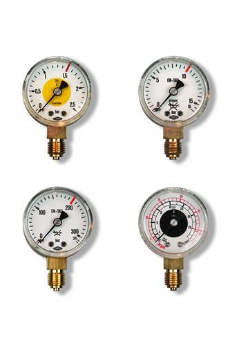 MANOMETER Ø50 ACETYLEEN 0-1.5/2.5 BAR G1/4