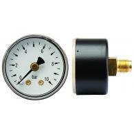 MANOMETER 106004 MESSING  40MM  0-10 BAR A.A. G1/8 KLASSE 2.5