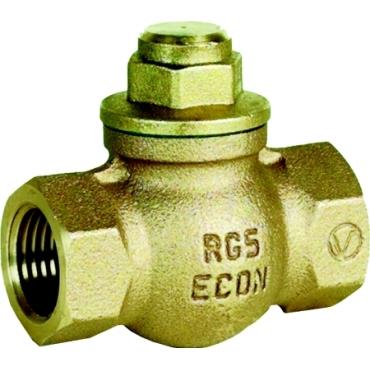 FIG. 500 TE BRONZEN TERUGSLAGKLEP 1/4 PTFE AFD.