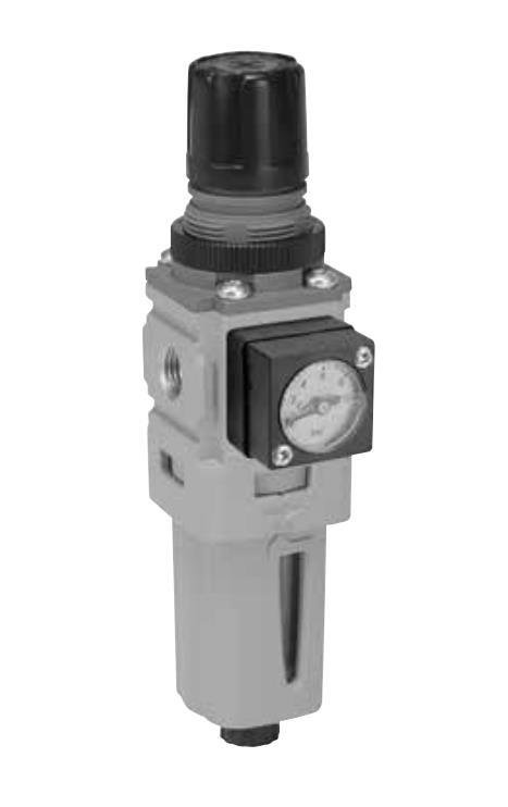 P31 FILTER/REDUCEER G1/4 0-4 BAR HANDM. AFTAP GEEN MANO